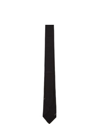 Givenchy Black And White Diagonal Logo Tie
