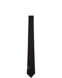 Givenchy Black And White Logo Band Tie