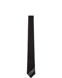 Givenchy Black And White Logo Band Tie