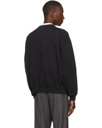 Balenciaga Black Cotton Sweatshirt