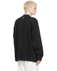 032c Black Organic Cotton Sweater