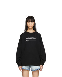 R13 Black Sell Your Soul Sweatshirt