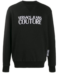 VERSACE JEANS COUTURE Logo Embroidered Relaxe Fit Sweatshirt