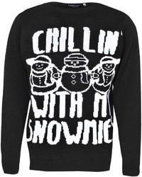 Boohoo Chillin With My Snowmies Christmas Jumper