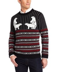 Alex Stevens Polar Bear Pair Ugly Christmas Sweater