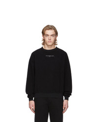 Black and White Fleece Sweatshirt