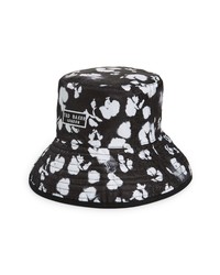 Black and White Floral Bucket Hat