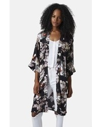 Black and White Floral Cardigan