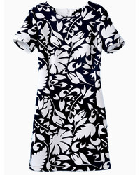 Choies Black And White Floral Pencil Dress