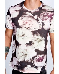 Boohoo Giant Floral Sublimation Print T Shirt