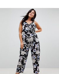 Yumi Plus Jumpsuit In Floral Print