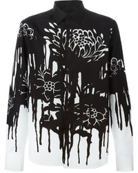 Alexander McQueen Floral Drip Print Shirt