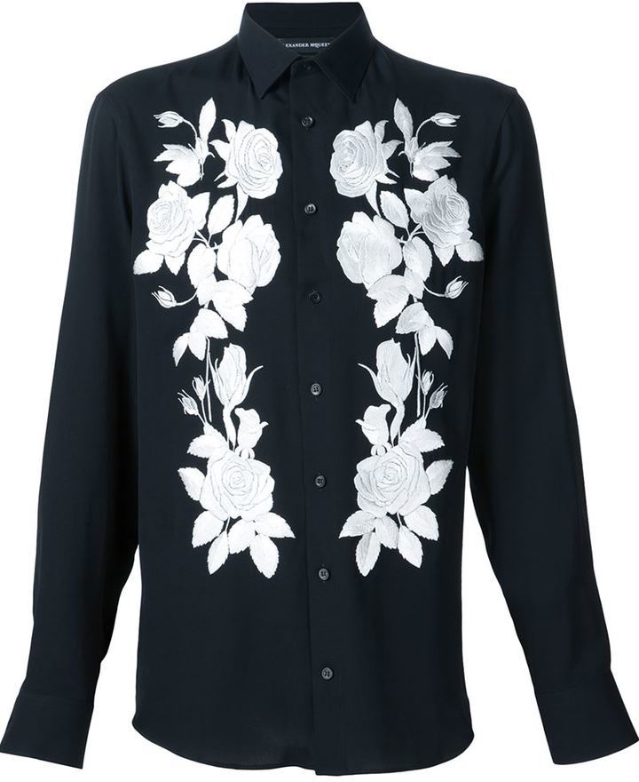 Alexander McQueen Floral Embroidered 
