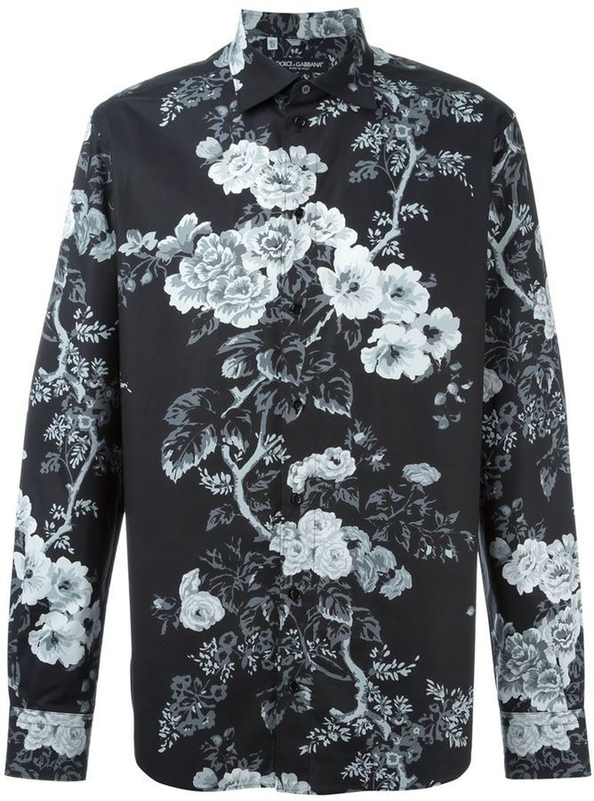 Dolce & Gabbana Floral Print Shirt, $695  | Lookastic