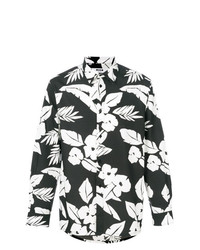 MSGM Floral Foliage Print Shirt