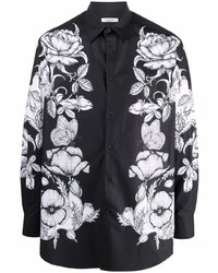 Valentino Floral Print Cotton Shirt