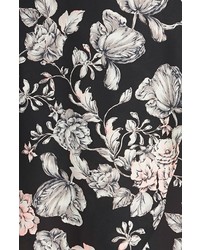 ASTR Wrap Floral Print Front Tie Waist Dress