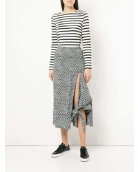 Junya Watanabe Comme Des Garçons Vintage Floral Asymmetric Knotted Skirt