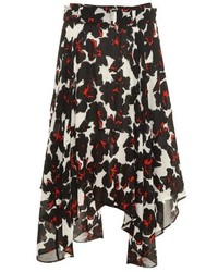A.L.C. Nico Floral Print Silk Skirt