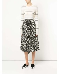 Proenza Schouler Ruffle Trim Printed Skirt