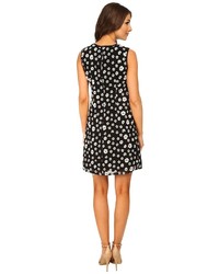 Adrianna Papell Embroidered Floral Chiffon Shift Dress