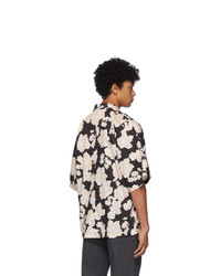 McQ Alexander McQueen Black And White Kimono Printed Shirt