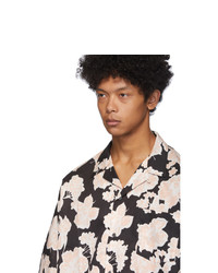 McQ Alexander McQueen Black And White Kimono Printed Shirt