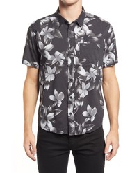 RVCA Lanai Floral Short Sleeve Button Up Shirt