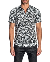 Jared Lang Slim Fit Floral Print Shirt
