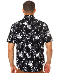 HUF The Floral Buttondown Shirt In Black
