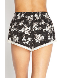 Forever 21 Crocheted Floral Shorts