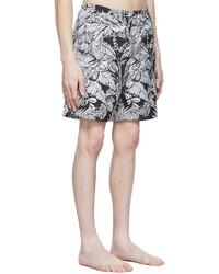 Palm Angels Black Polyester Swim Shorts