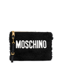 Moschino Medium Textured Logo Pouch