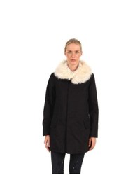 Y's by Yohji Yamamoto K Fur Collar Half Coat Coat Black