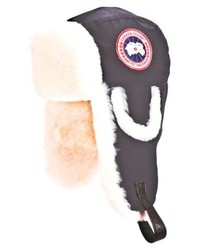 Canada Goose Arctic Tech Pilot Hat With Genuine Shearling Lining