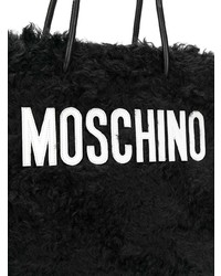 Moschino Medium Textured Logo Tote