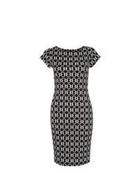 Mandi New Look Black Geo Print Bodycon Dress