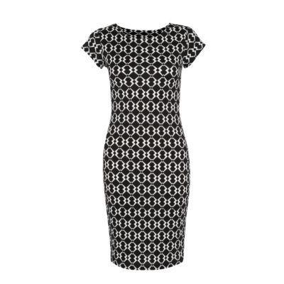 Mandi New Look Black Geo Print Bodycon Dress | Where to buy & how to wear