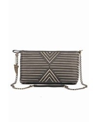 House Of Harlow 1960 Riley Oversized Clutch In Blackwhite