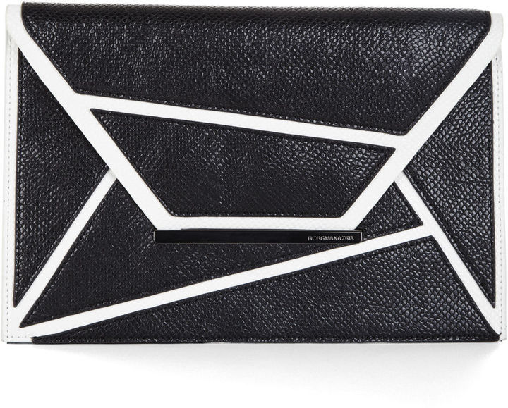 BCBGMAXAZRIA Harlow Geometric Envelope Clutch 118 BCBGMAXAZRIA