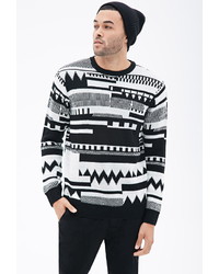 21men 21 Abstract Geo Patterned Sweater