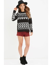 Forever 21 Geo Patterned Sweater