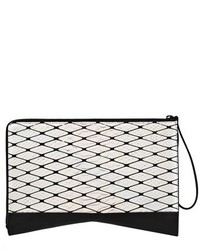 Narciso Rodriguez Boomerang Genuine Python Leather Clutch