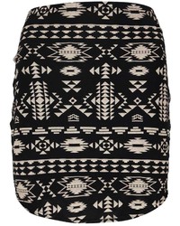 Boohoo Anya Aztec Print Mini Skirt