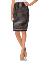 The Limited Printed Pencil Skirt