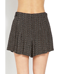 Forever 21 Belted Geo Woven Shorts