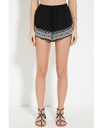 Forever 21 Geo Embroidered Shorts