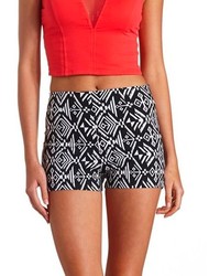 Charlotte Russe Tribal Printed High Waisted Shorts