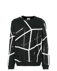 Black and White Geometric Sweatshirt