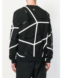 Les Hommes Urban Geometric Print Sweatshirt